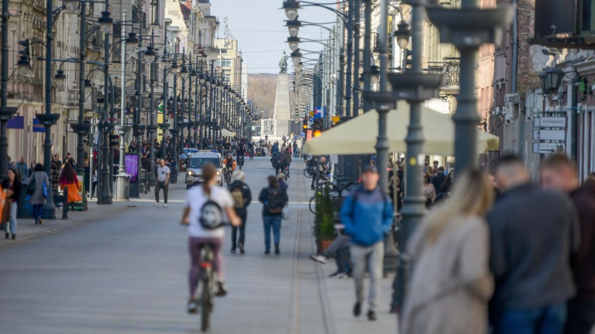 Ulica Piotrkowska w Łodzi, zdj. ilustracyjne
