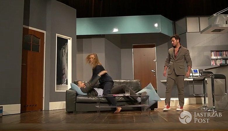 Agnieszka Kaczorowska i Filip Bobek w spktaklu "Kochanie na Kredyt"