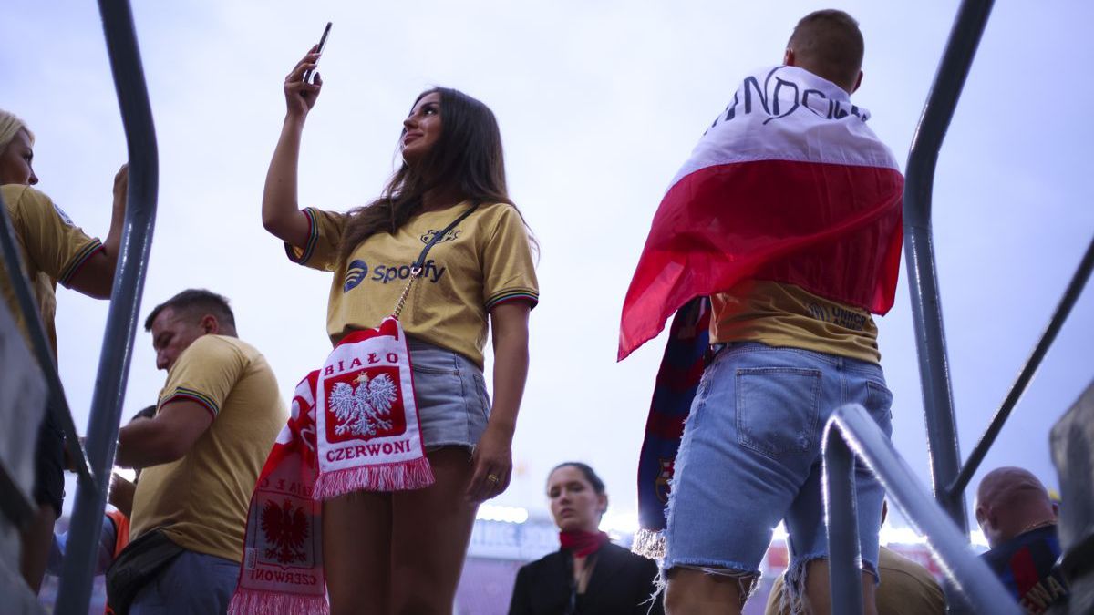 Getty Images / Eric Alonso / Fanka ma meczu Barca- Rayo