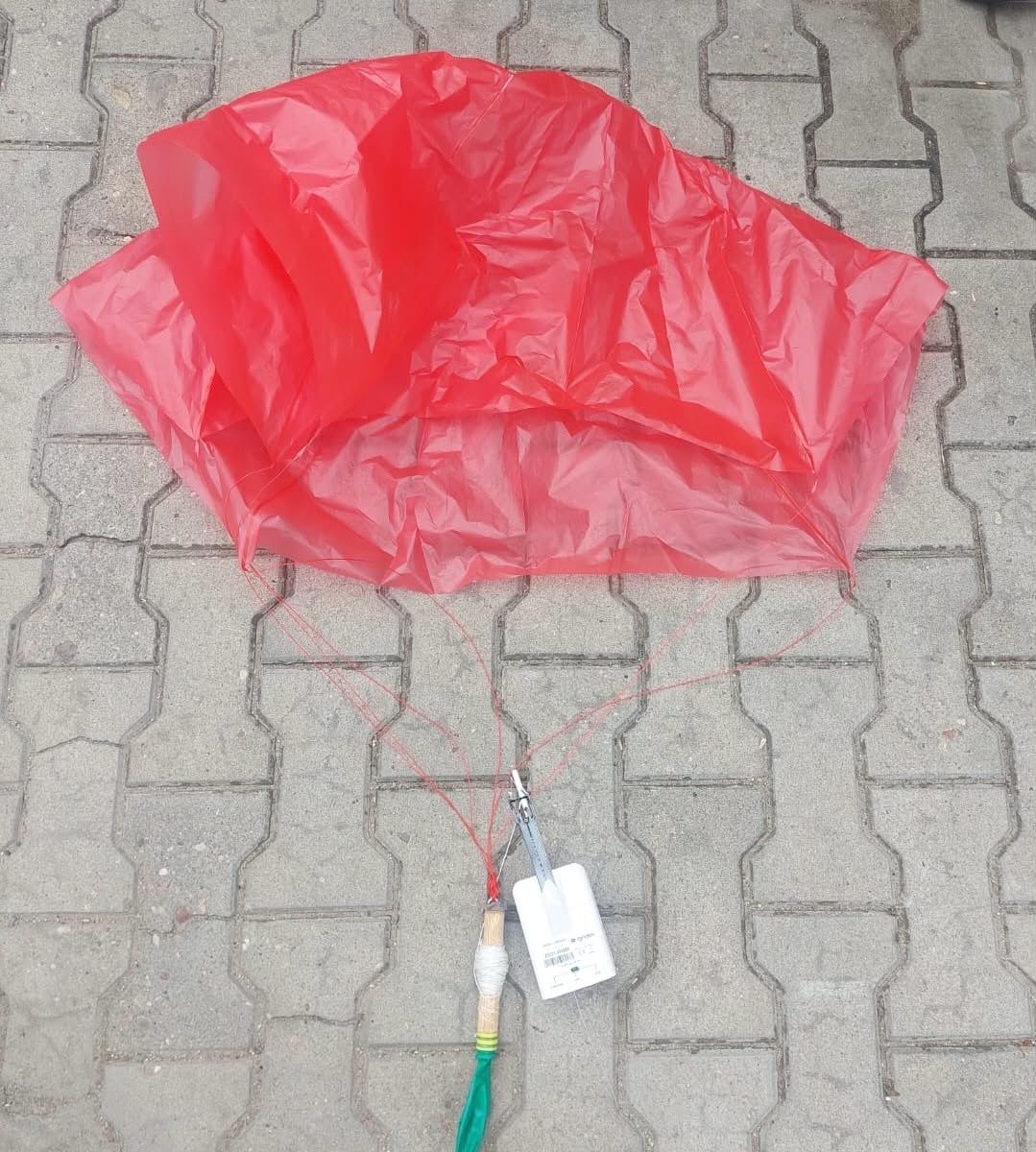 Balon znaleziony we wsi Rogożewo