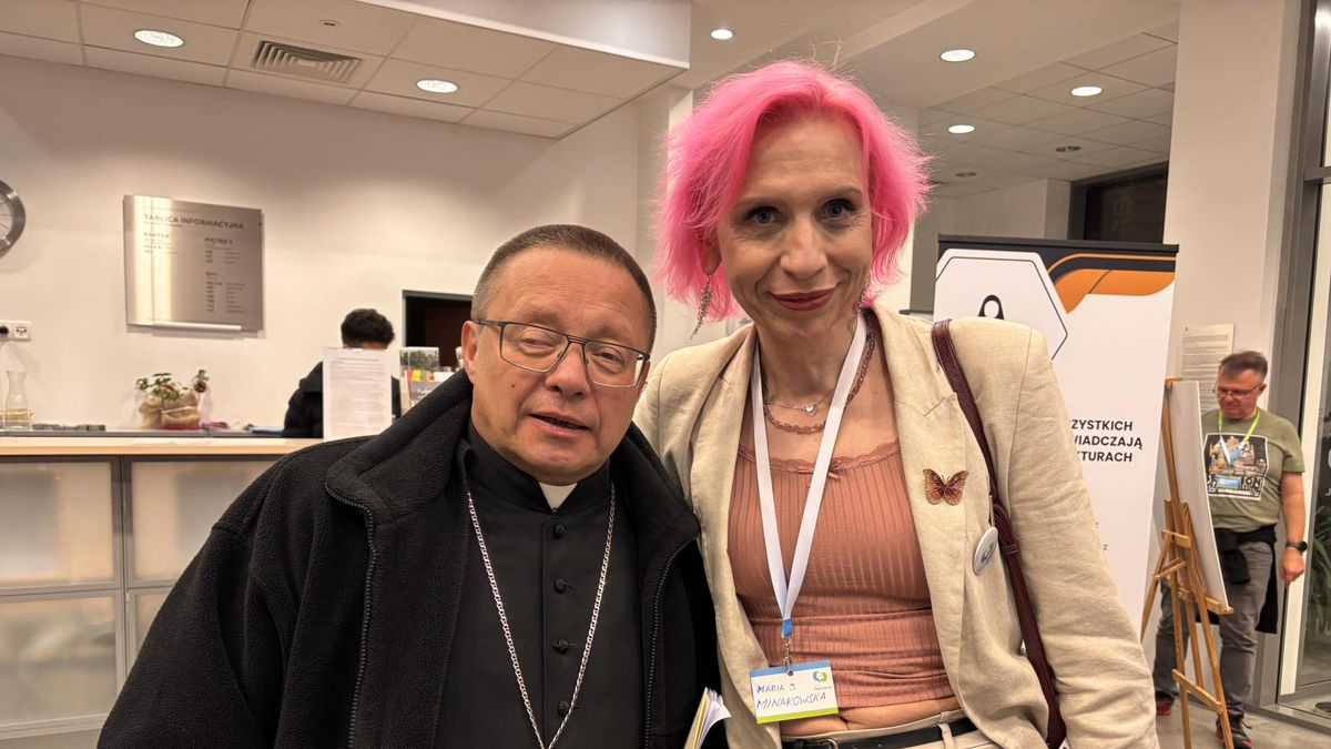 Kardynał Grzegorz Ryś i Maria Minakowska