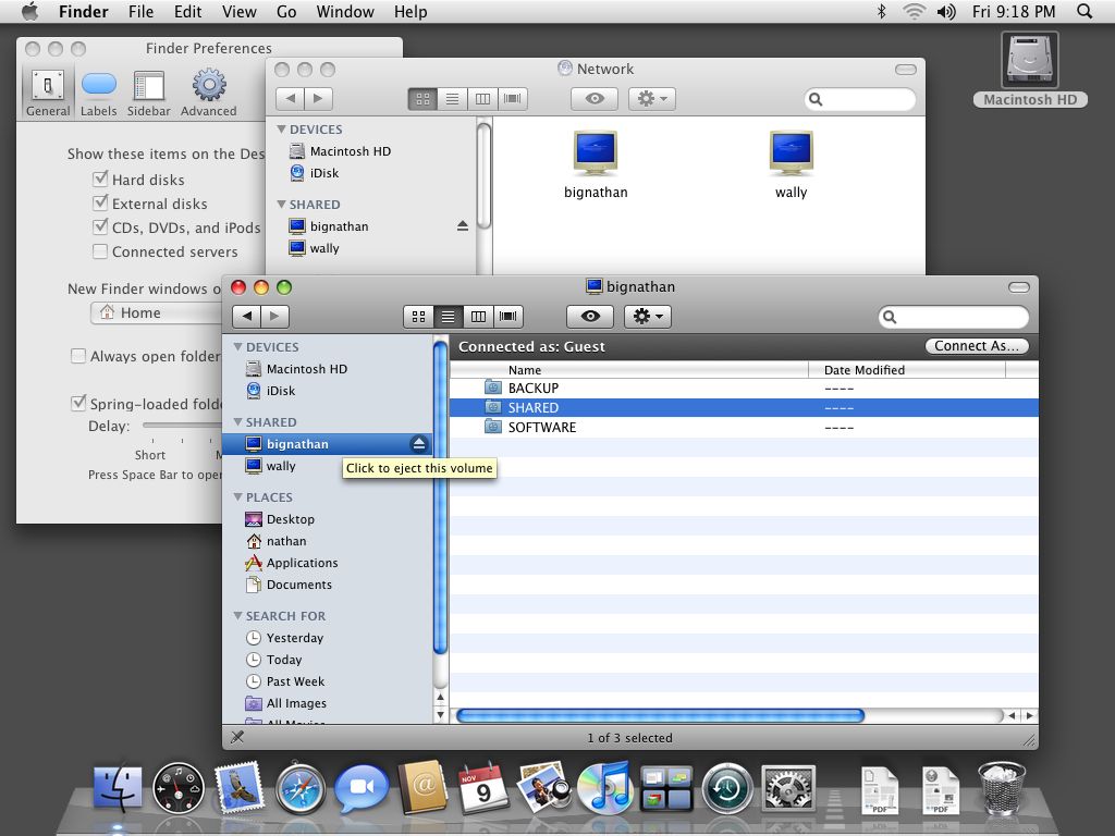 OS X 10.5: skeuomorficzne ikonki w pełnym blasku