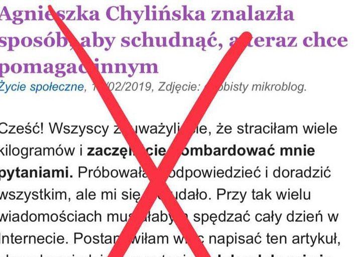 Agnieszka Chylińska - ofiarą oszustów internetowych