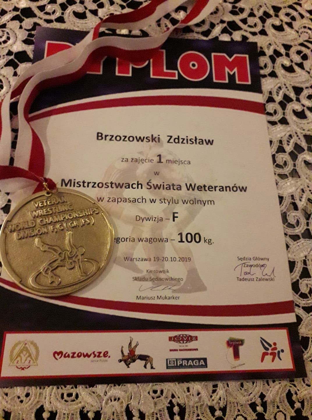 Medal ojca Rafała Brzozowskiego