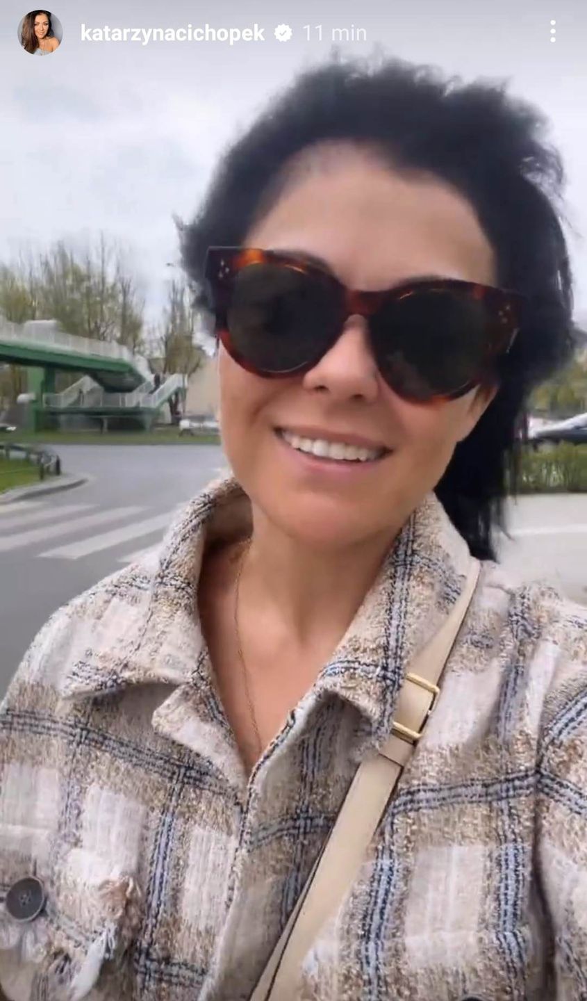 Kasia Cichopek u fryzjera