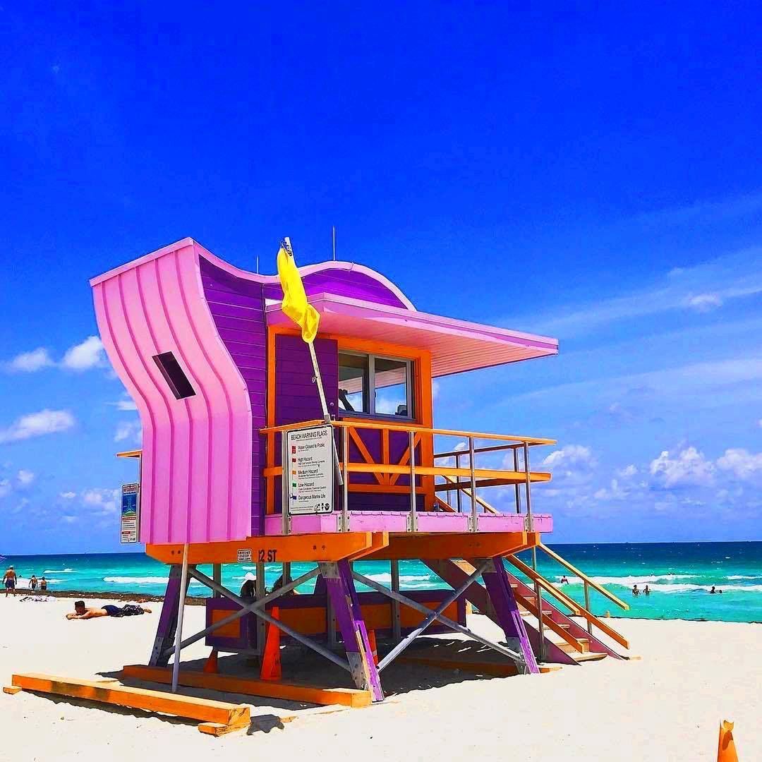 Plaża przy apartamencie Krzysztofa Gojdzia w Miami