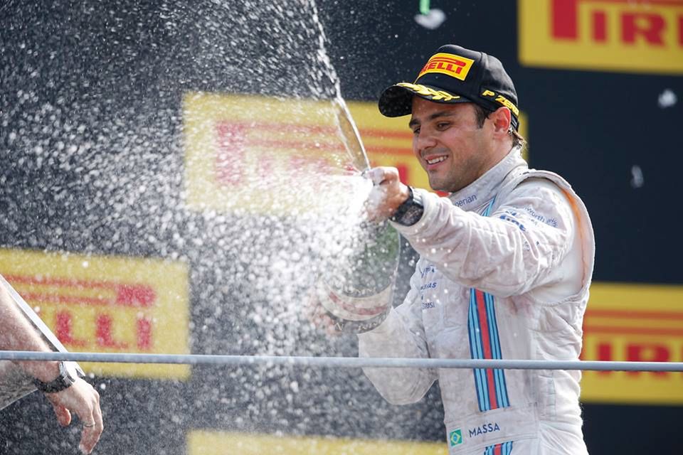 Felipe Massa na podium... nareszcie