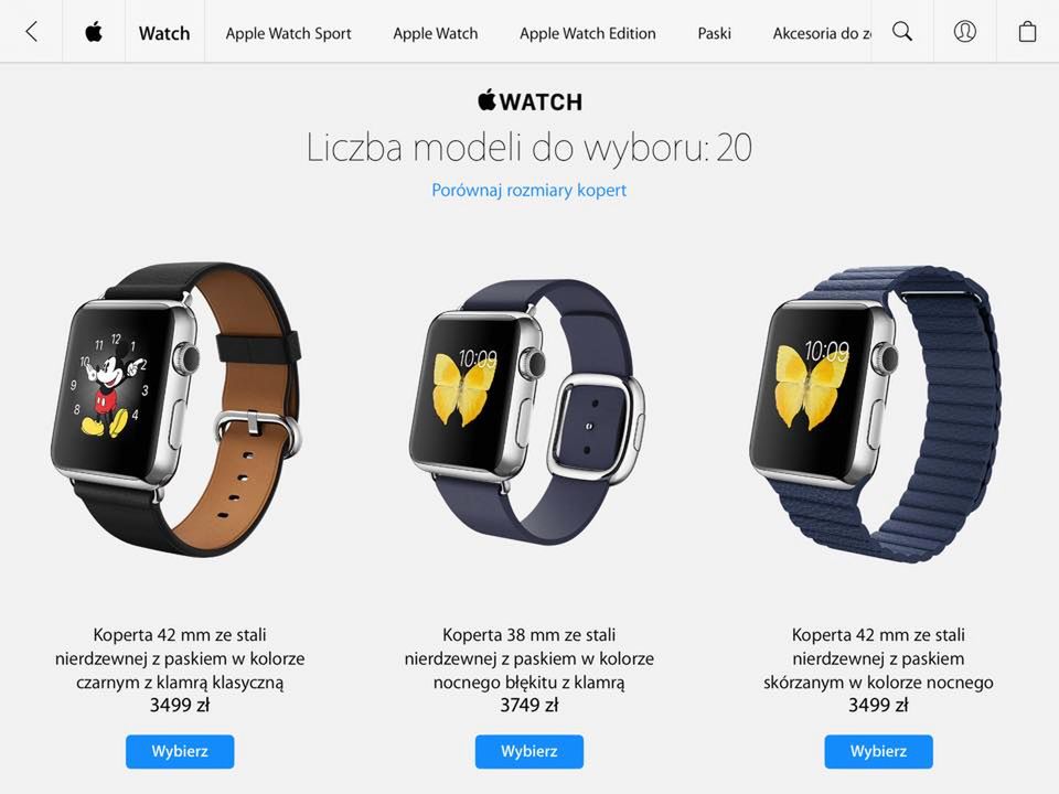 Apple Watch zmierza do Polski. Oto polskie ceny. Aktualizacja: jest i data premiery 10
