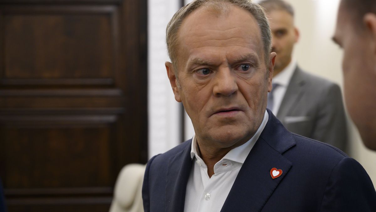 Poland's Prime Minister Donald Tusk takes part in the weekly ministerial meeting at the PM's chancellery in Warsaw, Poland, on September 16, 2024. (Photo by Aleksander Kalka/NurPhoto via Getty Images)