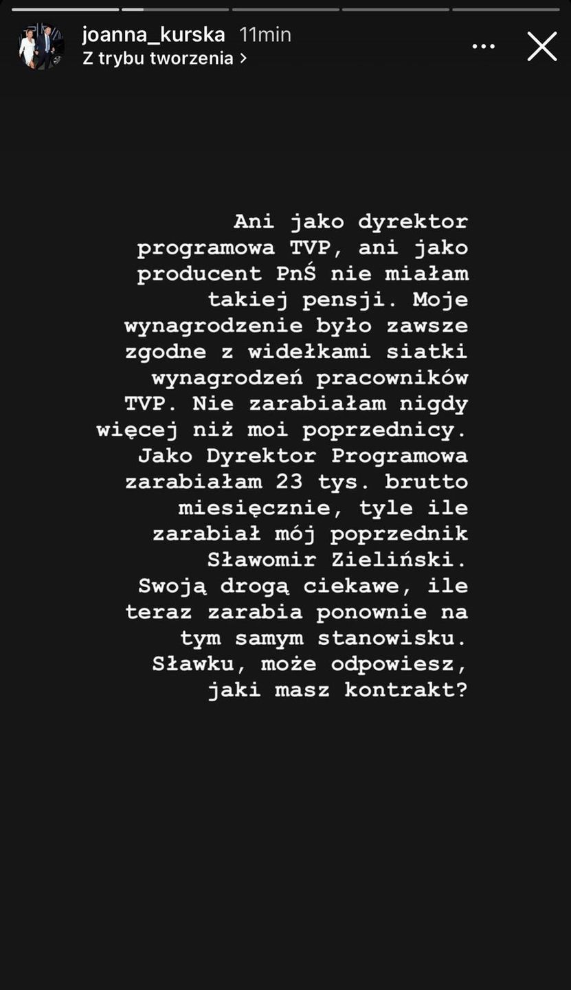 Joanna Kurska wydała oświadczenie