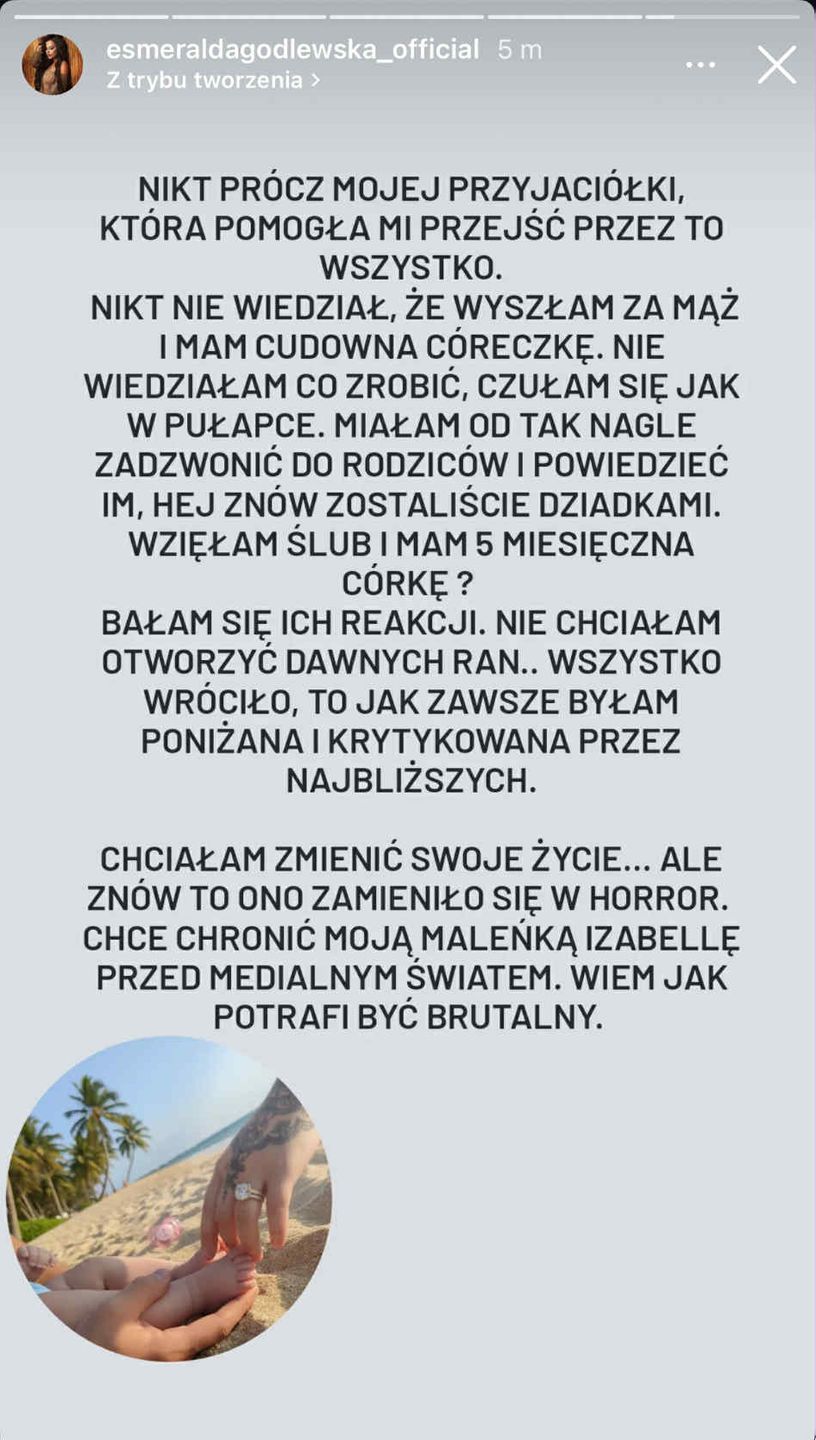 Oświadczenie Esmeraldy Godlewskiej