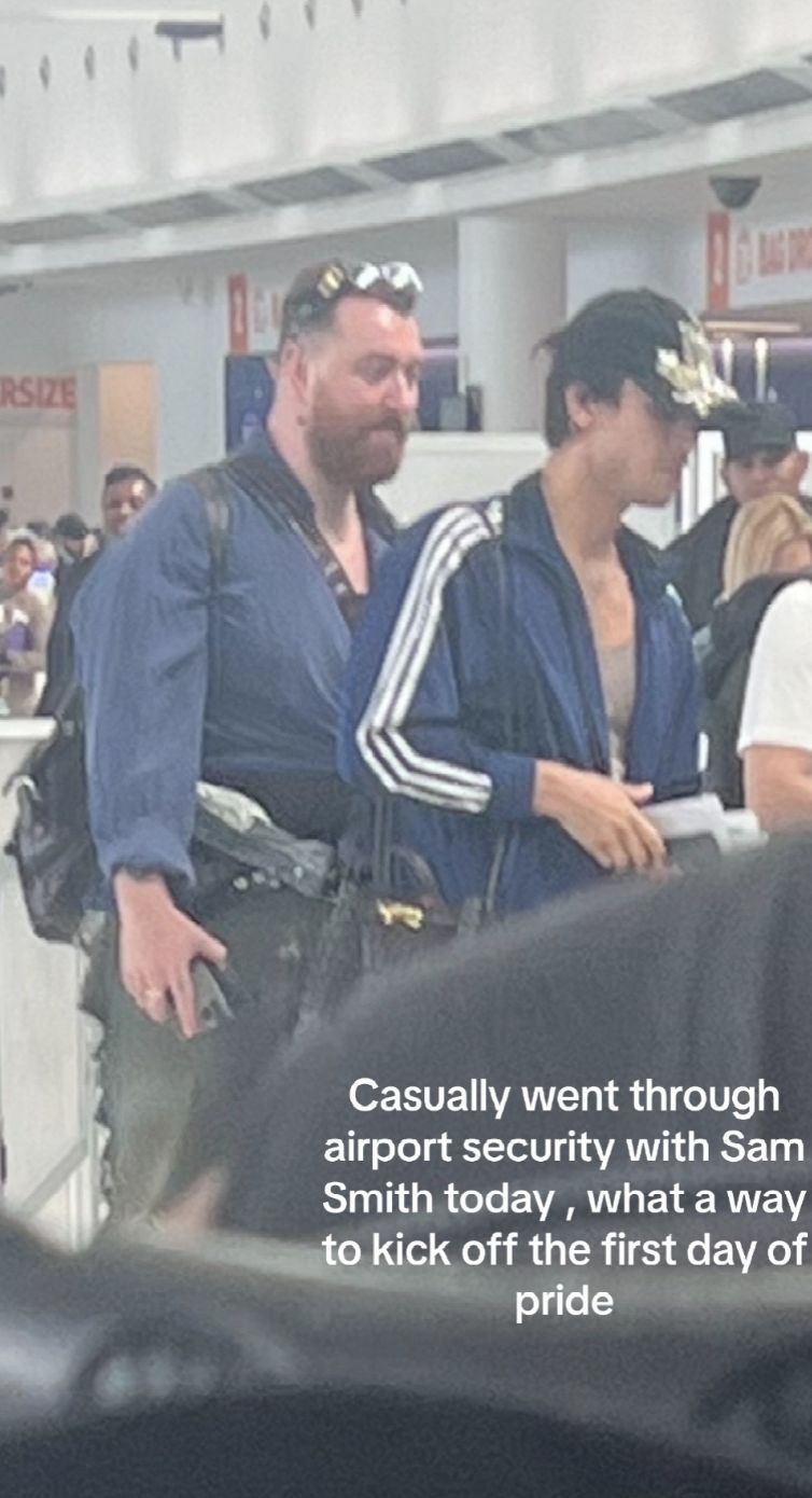 Sam Smith szokuje stylizacją na lotnisku