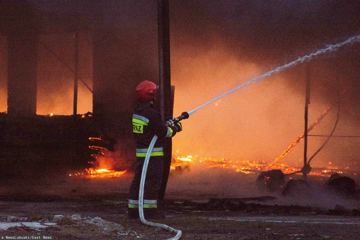 Pożar w Dąbrowie Górniczej (zdjęcie ilustracyjne) 