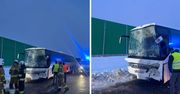 Zderzenie dwóch autokarów w rejonie Kroczewa. Kilkanaście osób poszkodowanych!