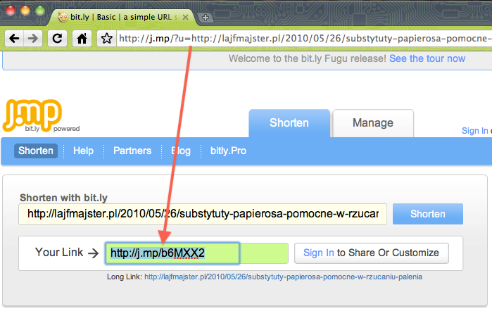 Jak jeszcze wygodniej skracać adresy URL? 2