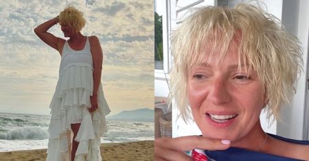 Rozczochrana Dorota Szelągowska wije się w BIAŁEJ SUKNI u boku nowego partnera (FOTO)