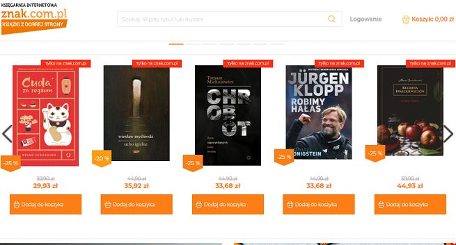 Wydawnictwo Znak z 9,4 mln zł zysku. Woblik na niższym plusie, większa strata miesięcznika „Znak”