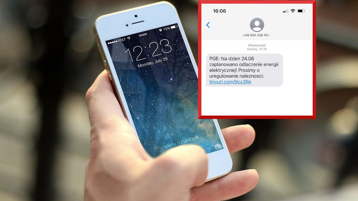 Zgłoszenie z fałszywym SMS-em