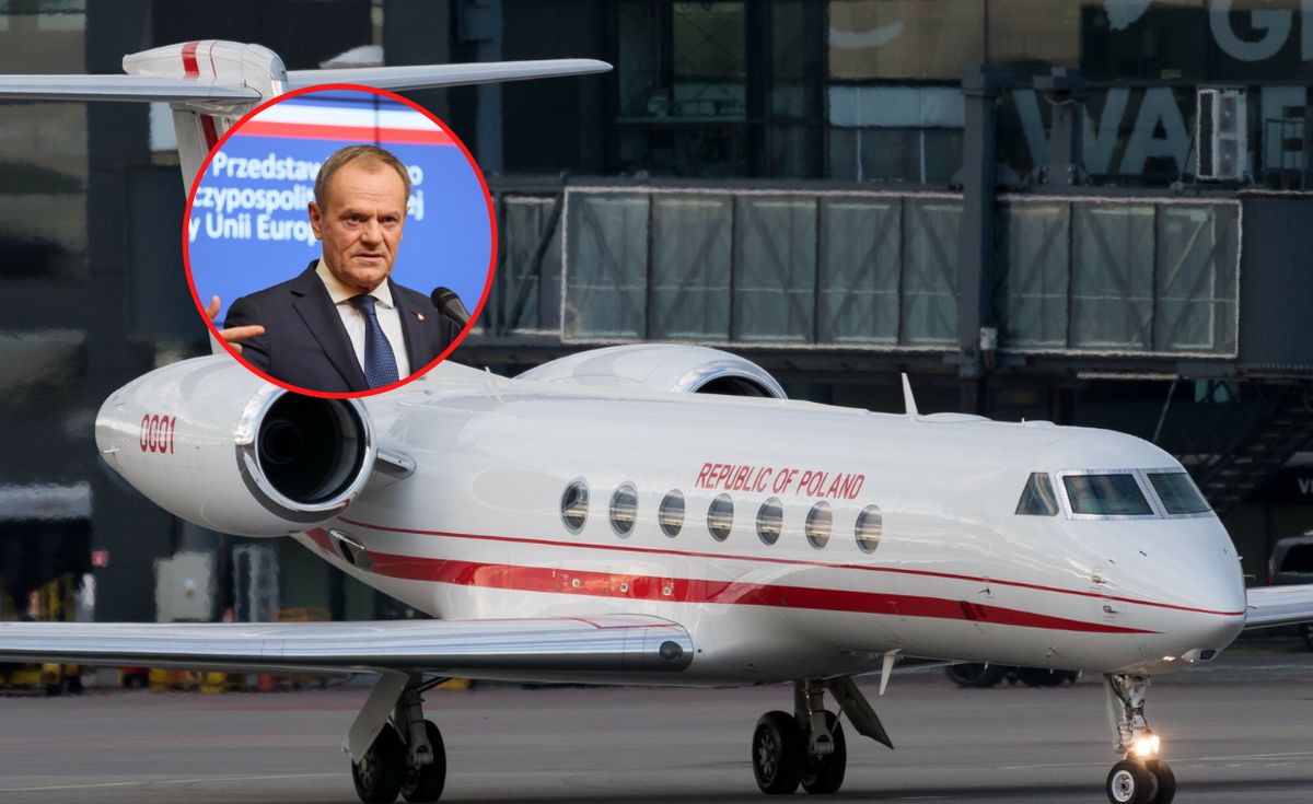Donald Tusk nie znajdował się na pokładzie rządowej maszyny lecącej do Gdańska