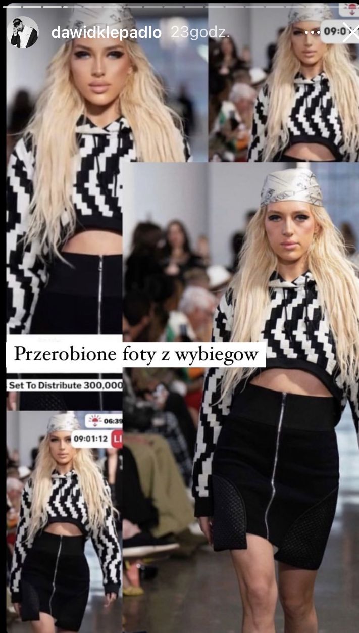 InstaStory Dawida Klepadło