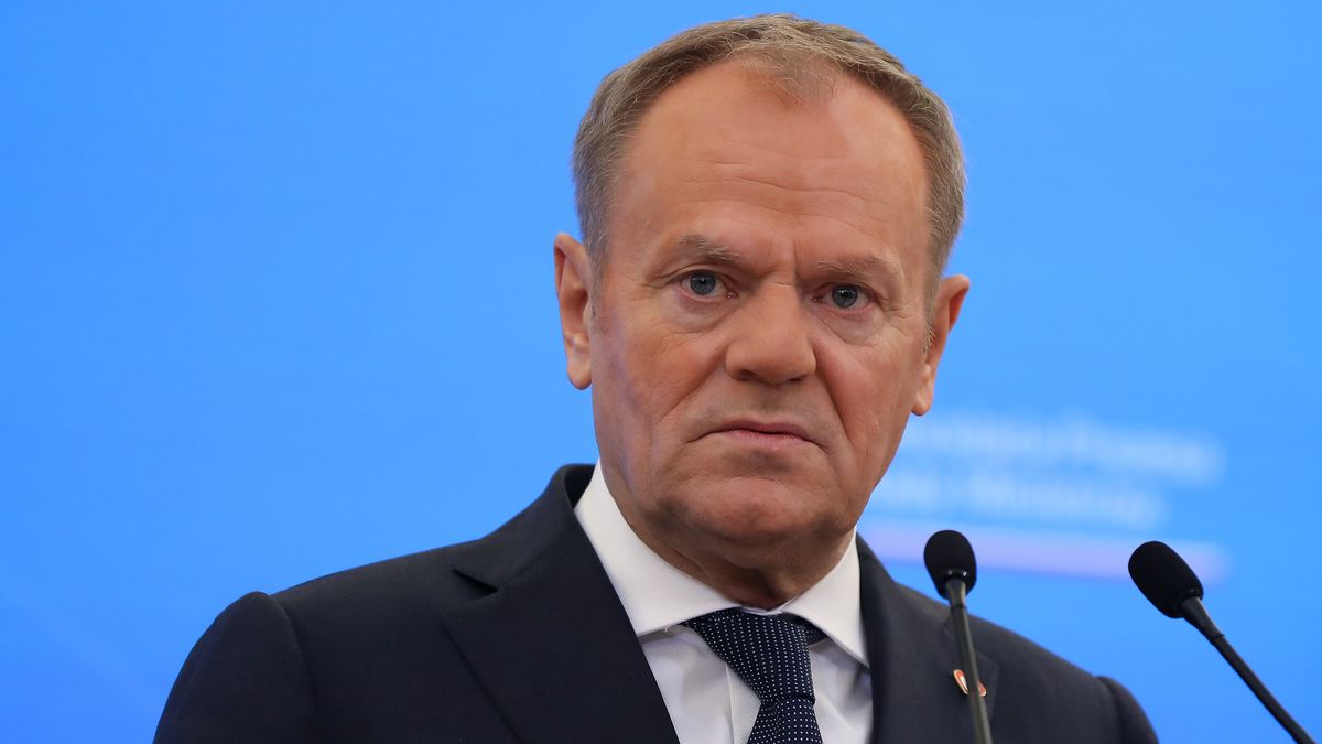 In Warsaw, Poland, on December 12, 2024, Prime Minister of Poland Donald Tusk meets with President of the French Republic Emmanuel Macron at the Chancellery of the Prime Minister. French President Emmanuel Macron meets with Polish Prime Minister Donald Tusk to discuss aid provided to Ukraine and international politics. They also discuss the Polish Presidency of the Council of the European Union, which begins on January 1, 2025, and its plans. (Photo by Klaudia Radecka/NurPhoto via Getty Images)