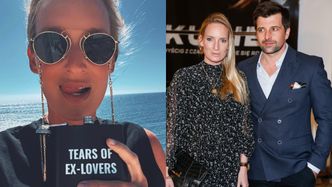 Kaja Śródka raczy się napojem z piersiówki z napisem "łzy moich eks". Miała kogoś konkretnego na myśli?