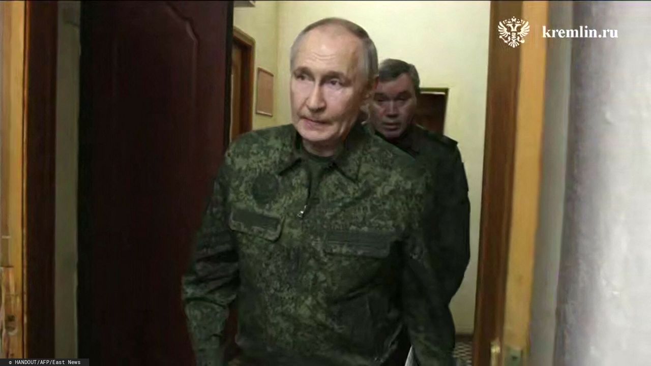 Putin w obwodzie kurskim