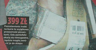 Steczkowska z metką na butach