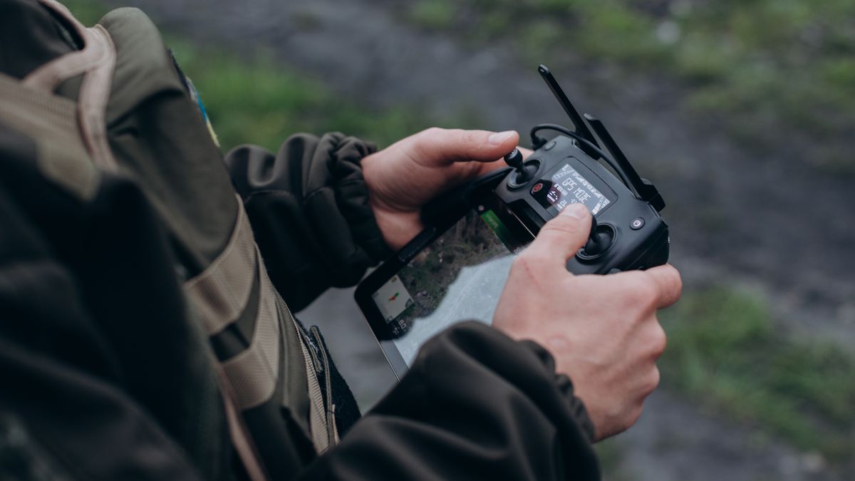 Ukrainian military man operating the drone
Ukrainian military man operating the drone
Dmytro Sheremeta
war, power, military, flight, weapon, man, tablet, defense, ukrainian, battle, air, force, protection, fly, army, fighter, equipment, control, technology, flying, soldier, armed, ammunition, ukraine, drone, civilian, airplane, warfare, safety, measure, fight, photo, close, closeup, arms, aerial, adult, digital, confident, attack, training, camouflage, infantry, clothing, science, engineering, radio, danger, uniform, war, power, military, flight, weapon, man, tablet, defense, ukrainian, battle, air, force, protection, fly, army, fighter, equipment, control, technology, flying, soldier, armed, ammunition, ukraine, drone, civilian, airplane, warfare, safety, measure, fight, photo, close, closeup, arms, aerial, adult, digital, confident, attack, training, camouflage, infantry, clothing, science, engineering, radio, danger, uniform