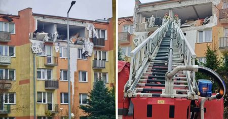 Wybuch butli z gazem w Braniewie. Budynek wyłączony z użytkowania