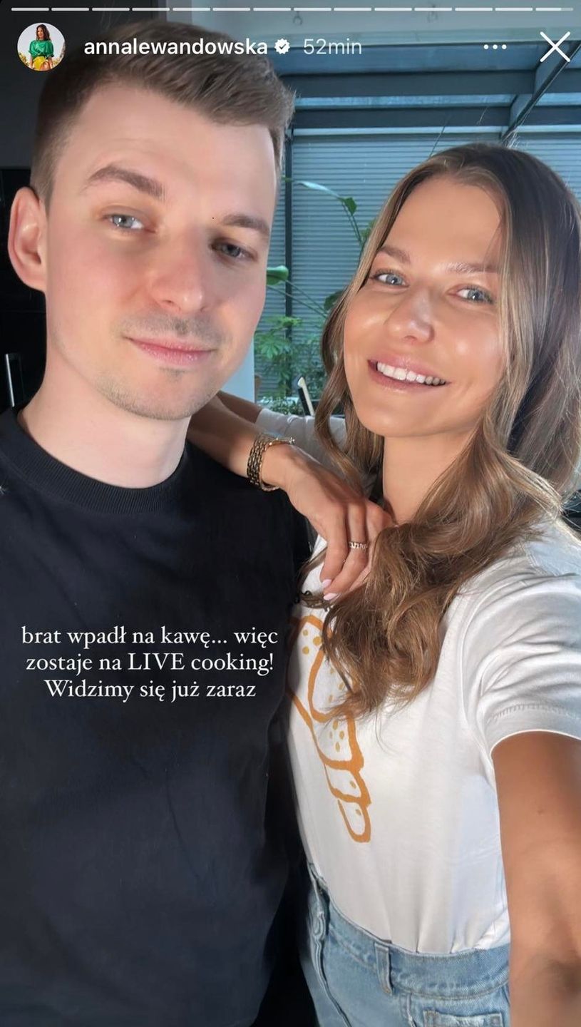 Anna Lewandowska gotuje z bratem