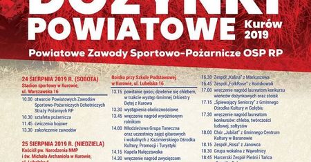 Dożynki Powiatowe w Kurowie 2019. Gwiazdą imprezy zespół Effect