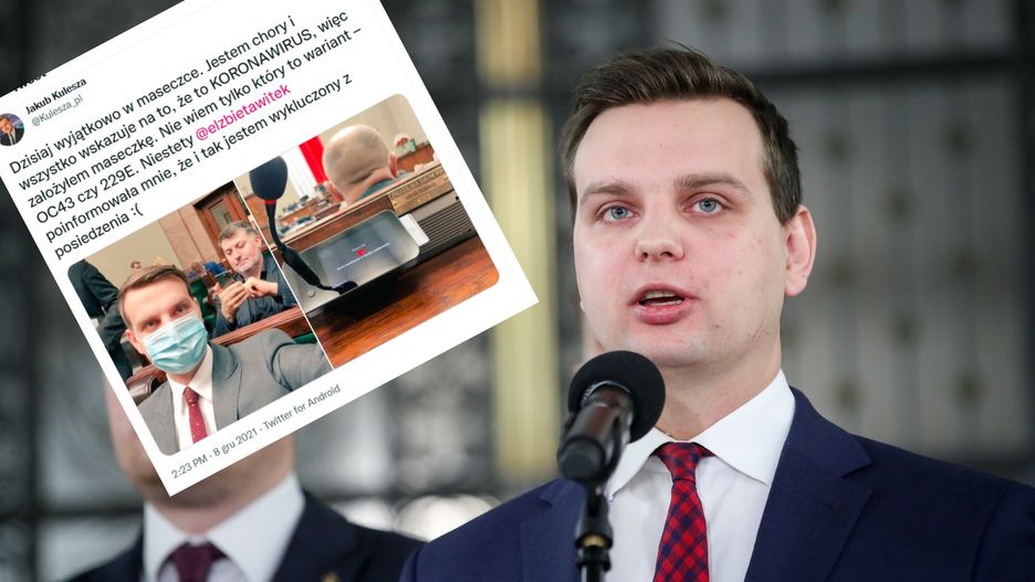 Prowokacja posła Konfederacji. Jakub Kulesza: Jestem chory 