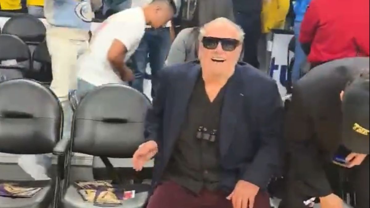 Jack Nicholson na meczu Los Angeles Lakers