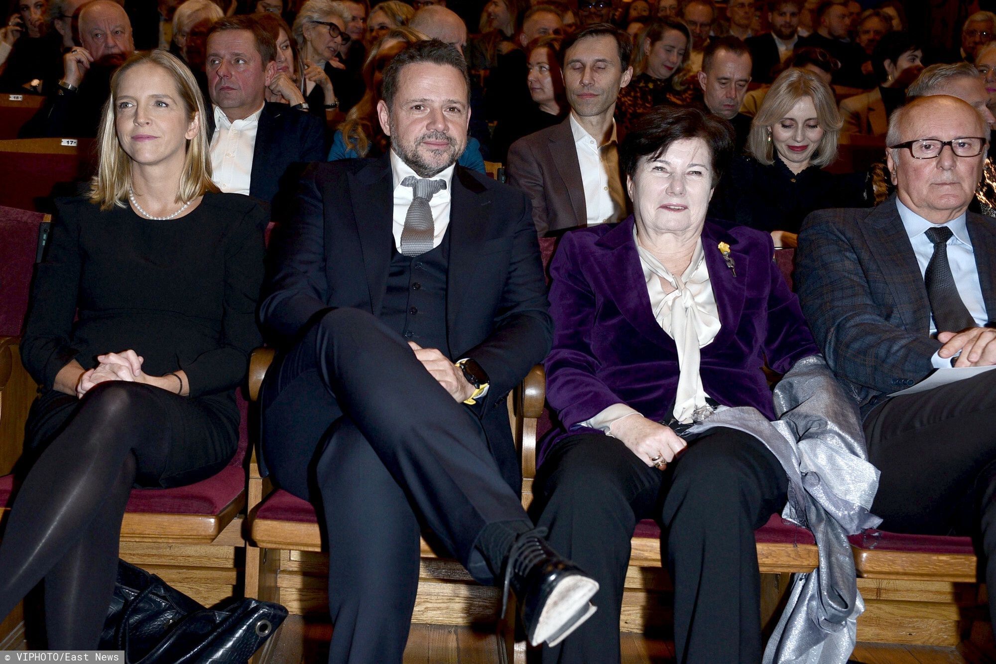 Rafał Trzaskowski z żoną na premierze