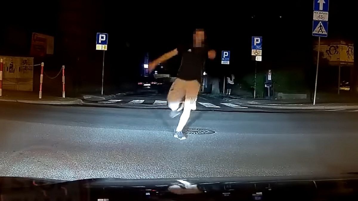 Nietypowa sytuacja nagrała się w całości