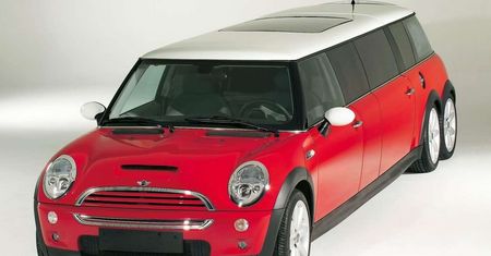 Mini w wydaniu XXL to zapomniany koncept z początków XXI wieku. Ma 6 kół i basen