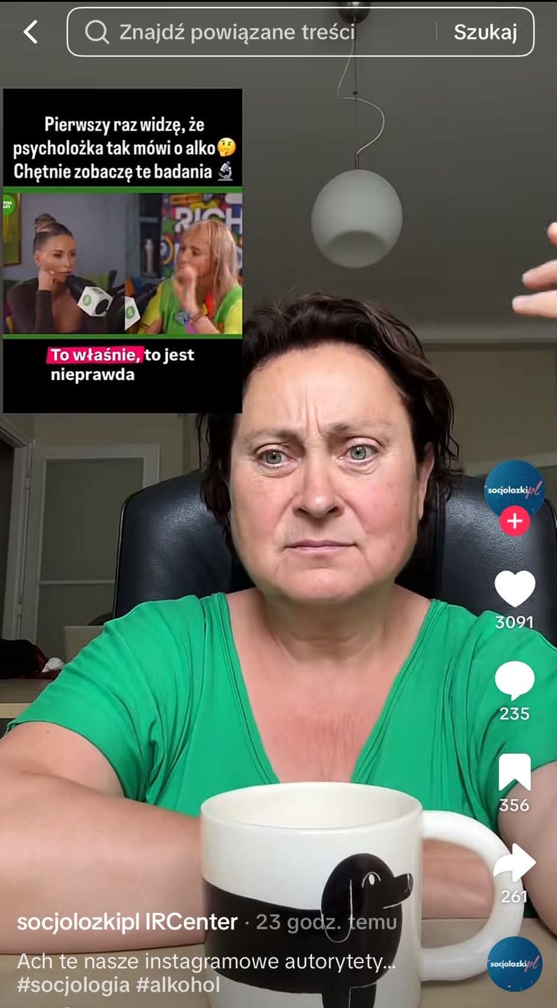Małgorzata Rozenek-Majdan w "Matcha Talks", tiktok/socjolozkipl