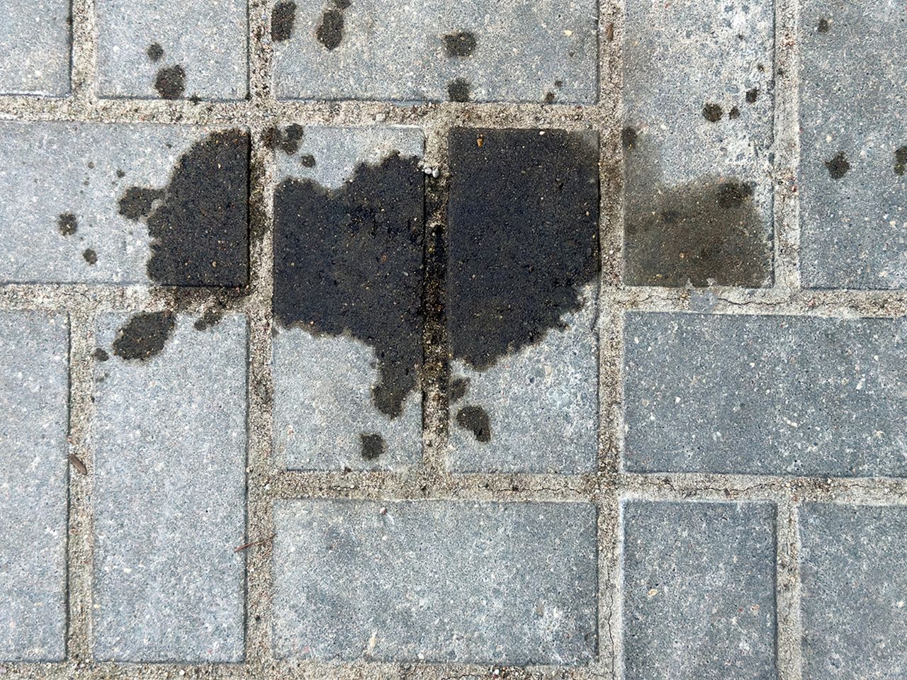 How to clean paving stones from oil stains?