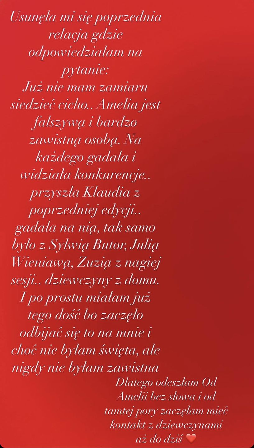 Marta z "Top Model" atakuje Amelię: "Jest fałszywą i BARDZO ZAWISTNĄ osobą"
