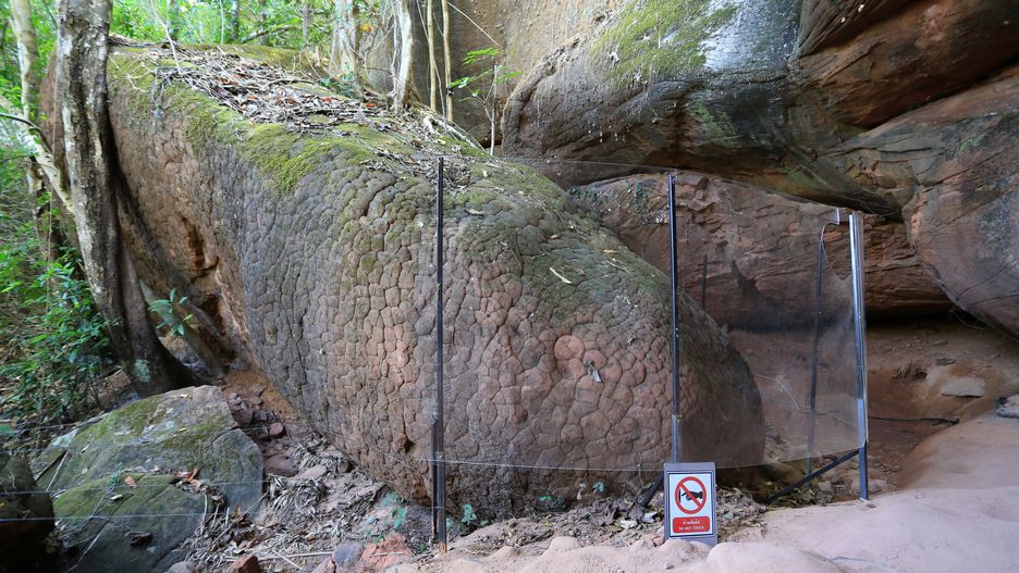 Niezwykła formacja skalna w Naga Cave