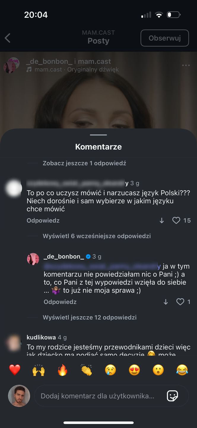 Ukochana Marcina Hakiela kontra internautki