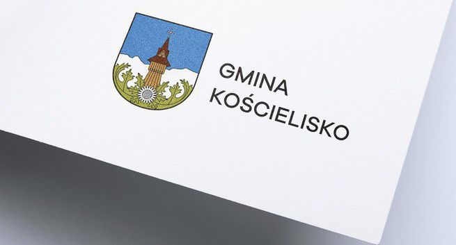 Kościelisko z pierwszą w historii księgą znaku z herbem, logo i hasłem
