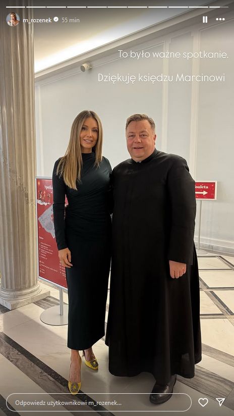 Małgorzata Rozenek na wigilii w Sejmie