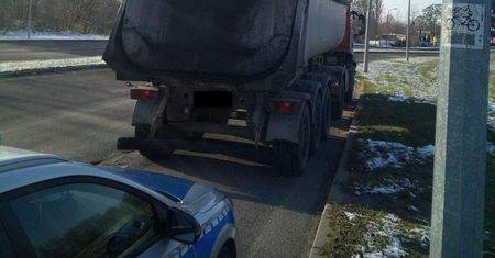 Skandaliczny stan opon w ciężarówce