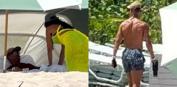 Przypakowany Cristiano Ronaldo zażywa słońca z kanarkową Georginą w przerwie między meczami mundialu. Dołączył też do nich 16-letni syn piłkarza