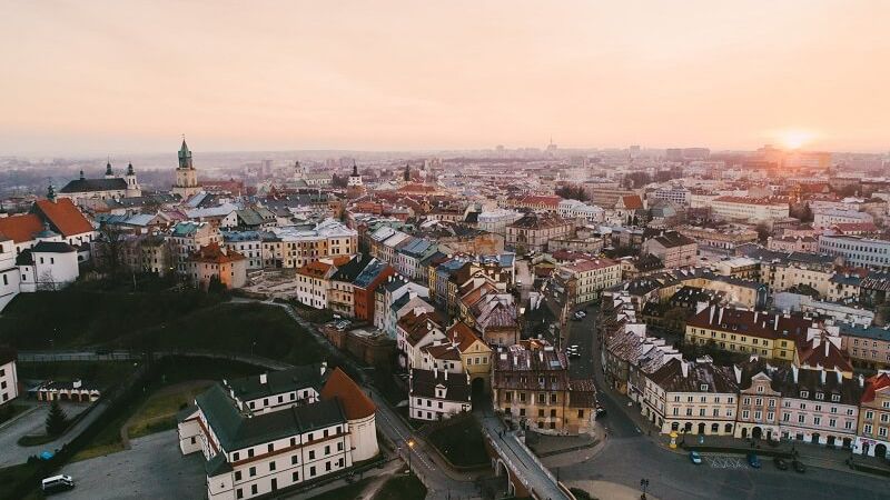 Widok na Stare Miasto w Lublinie