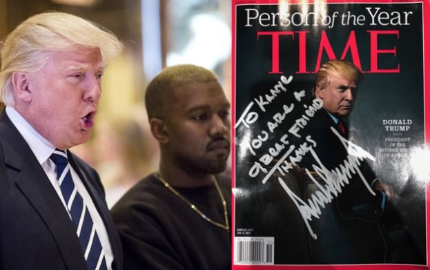 Kanye West chwali się... autografem od Donalda Trumpa (FOTO)