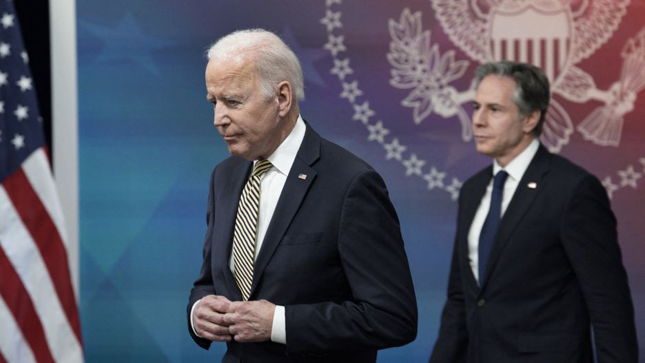 Prezydent USA Joe Biden i sekretarz stanu Antony Blinken