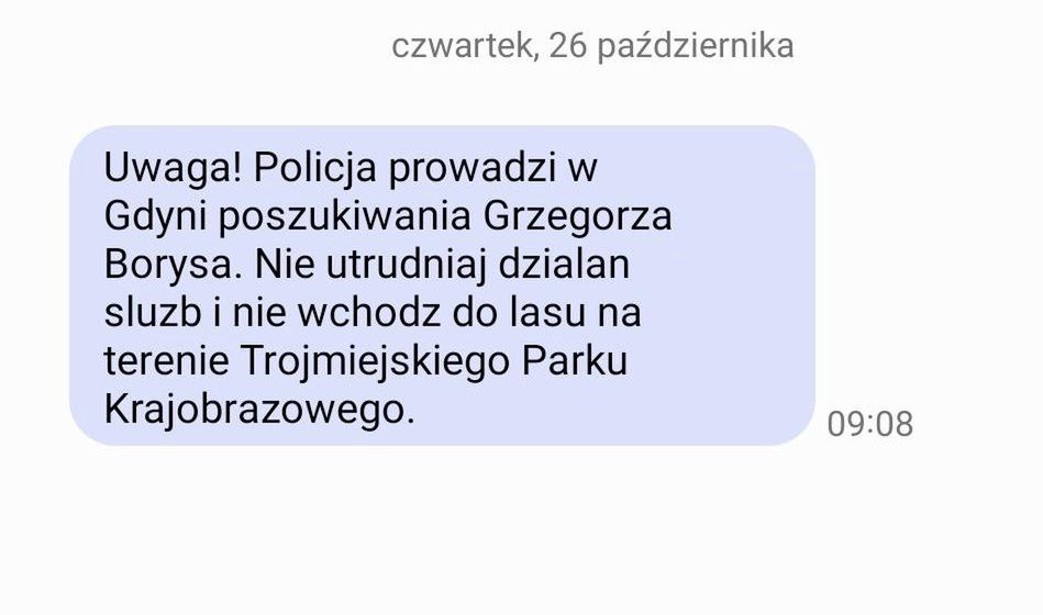 Alert RCB. Trwa obława za Grzegorzem Borysem